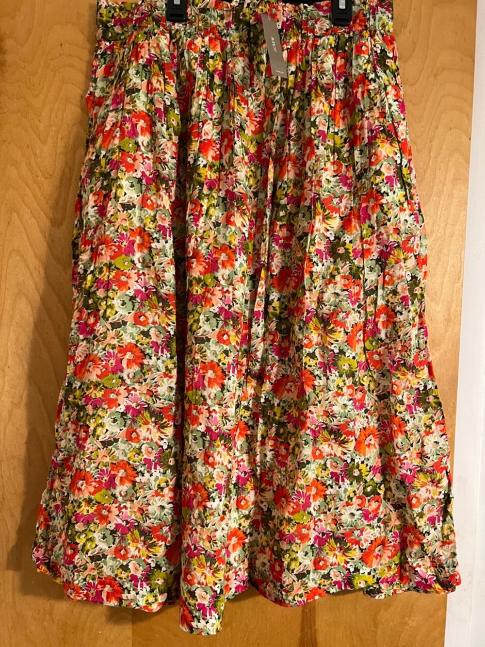NWT J Crew Floral Midi Skirt - Picture 2 of 5